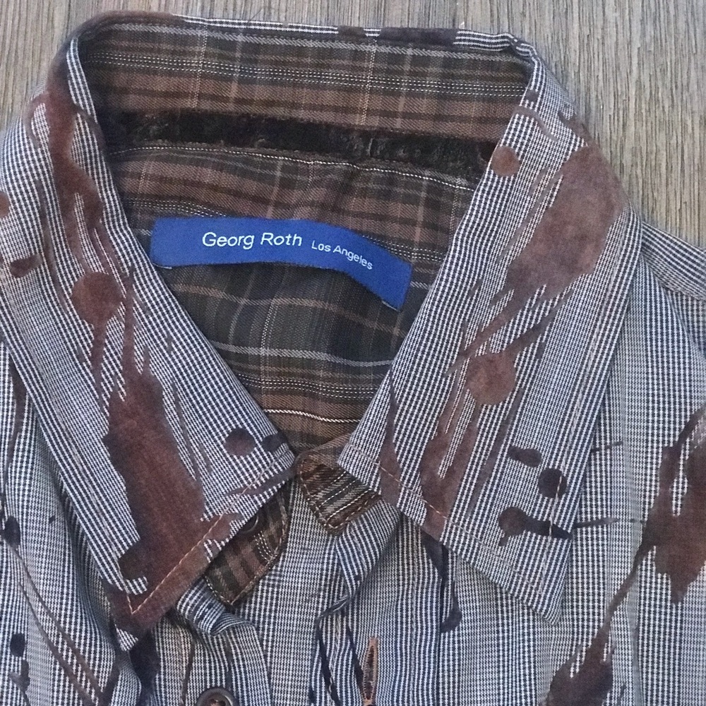 George Roth medium sized casual dress shirt